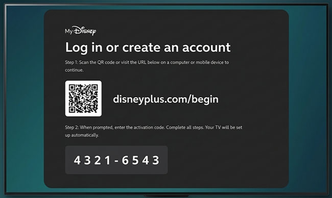activate disney plus on tv