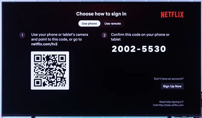 activate netflix on samsung tv