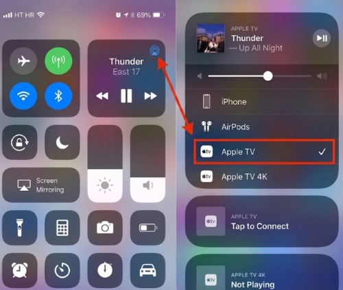 airplay prime video to apple tv