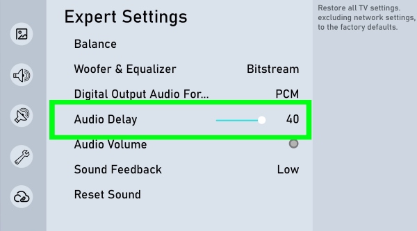 audio delay