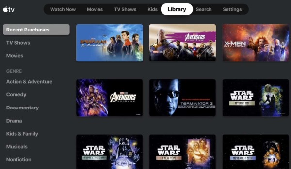 browse apple tv on roku