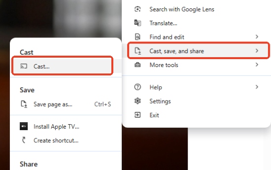 cast apple tv on chrome browser