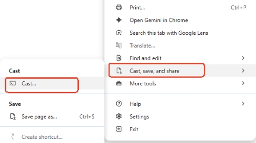 cast prime video to chromecast from broweser
