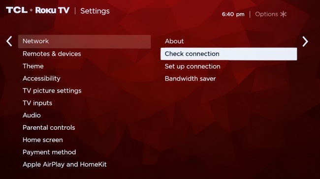 check connection tcl