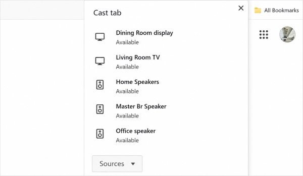 choose cast devices