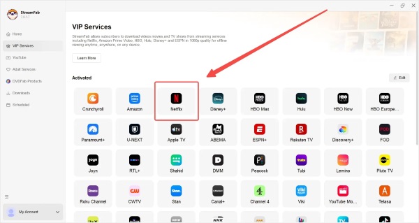 choose streamfab netflix downloader