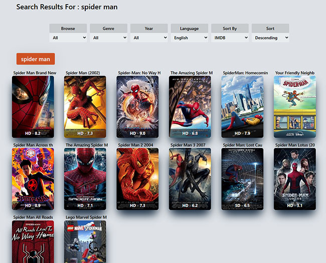 choose target movie in m4ufree