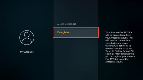 deregister prime tv on fire tv