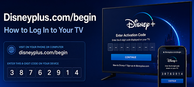 disney plus com login begin