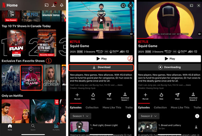 download netflix videos on iphone