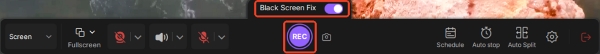 easeus recexperts black screen fix