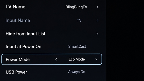 eco mode on vizio tv