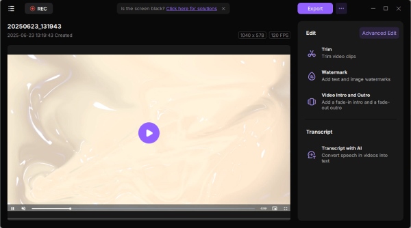 edit recording from easeus