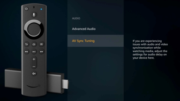 fire tv av sync tuning