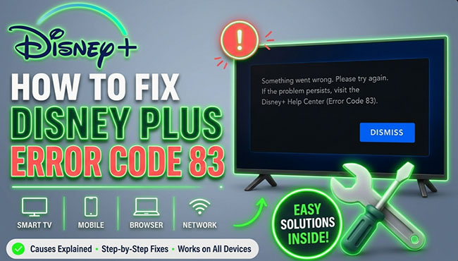 fix disney plus error code 83