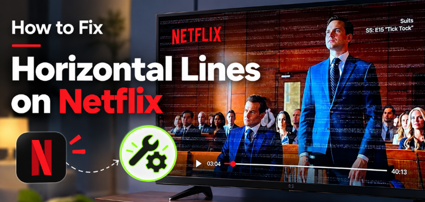fix netflix horizontal lines