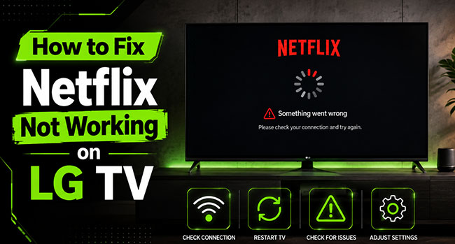 how to fix netflix not working on lg tv