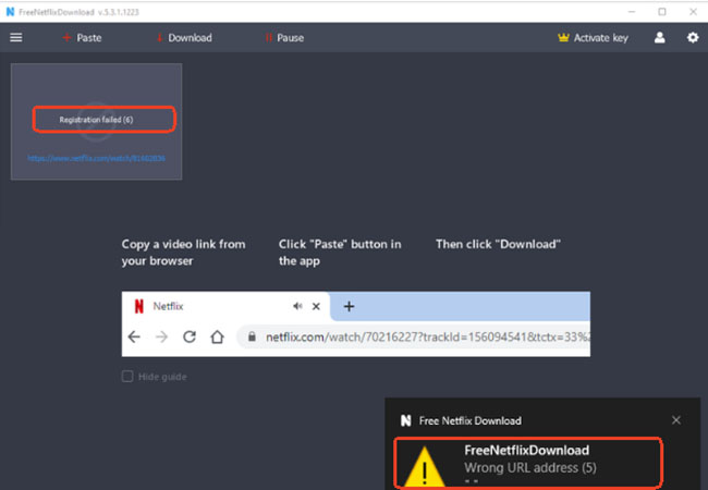 freegrapapp netflix downloader errors