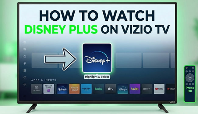 get disney plus on vizio tv
