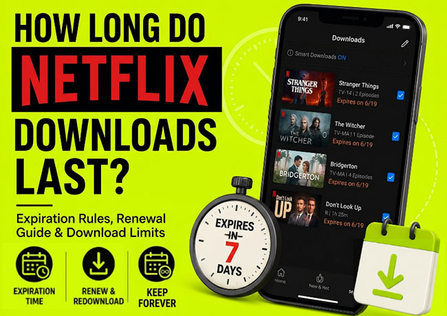 how long do netflix downloads last