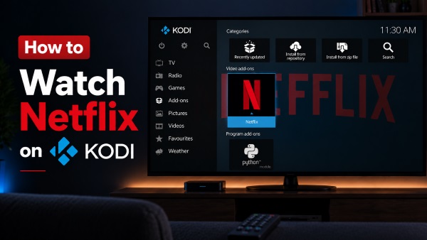 how to watch netflix on kodi