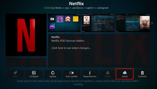 install netflix addon on kodi