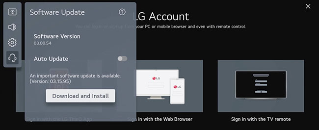 lg tv software update