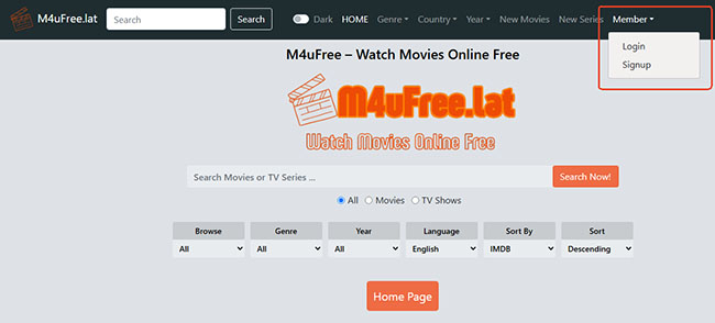 log in m4ufree