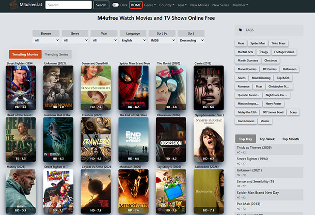 m4ufree home page