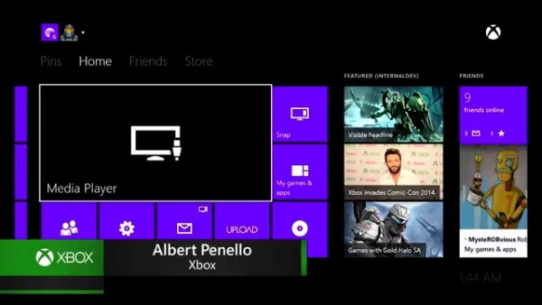 media player on xbox