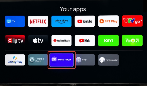 media player sony tv