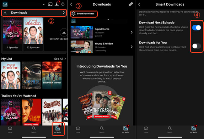 netflix smart downloads