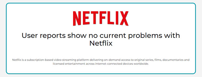 netflix status on downdetector