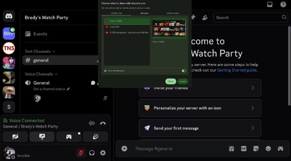 netflix watch party on discord