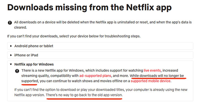 netflix windows app no download