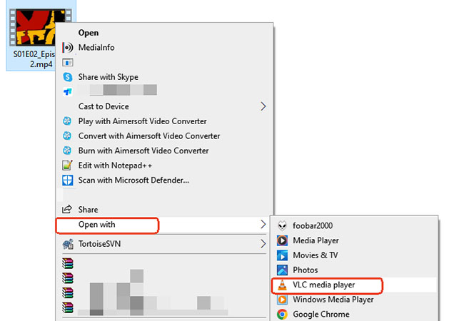 open local netflix video with vlc media player