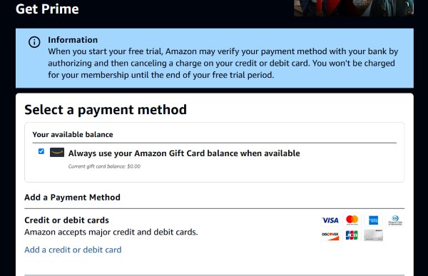 pay prime video via gift card