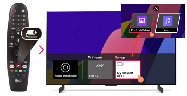 play netflix local video files from usb port