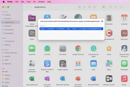 prime video downloads location on mac