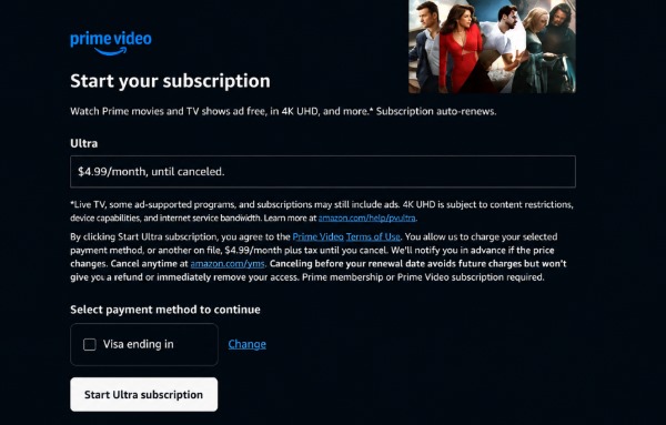 prime video ultra