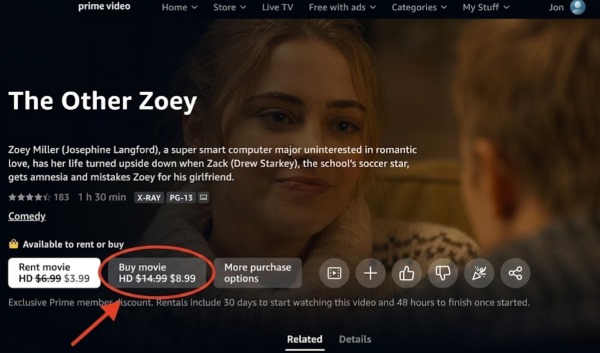 purchase prime video