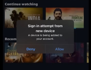 scan to log in prime video