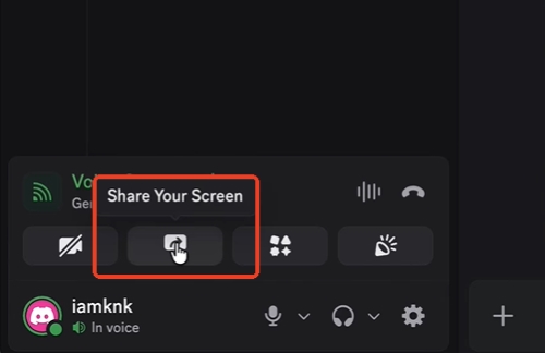 share screen on discord