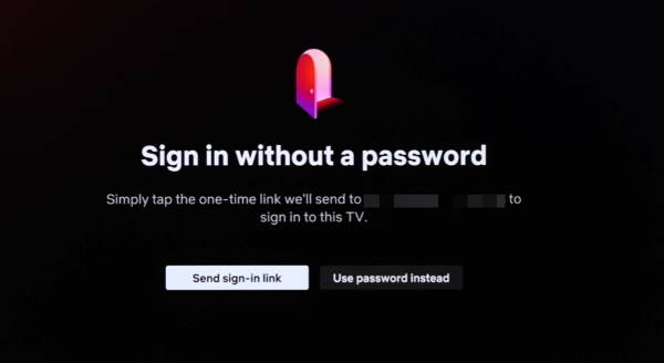 sign in netflix with remote