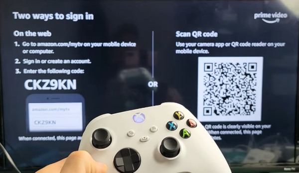 sign in to prime video on xbox