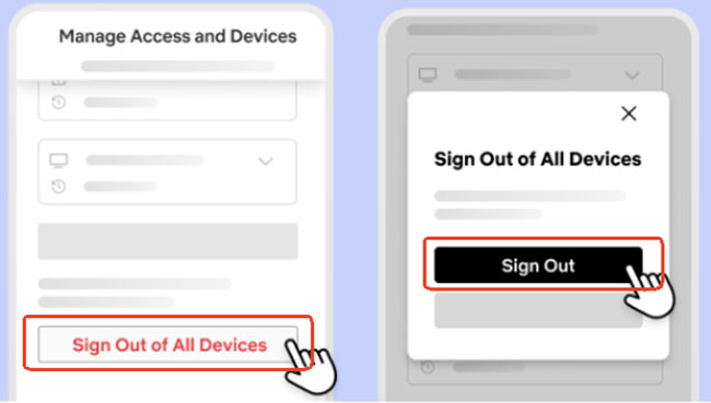 sign out of netflix all devices