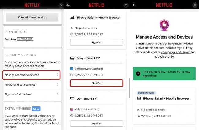 sign out of netflix remotely