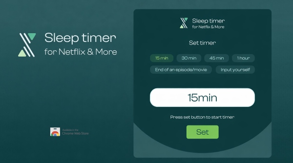 sleep timer extension for netflix and more