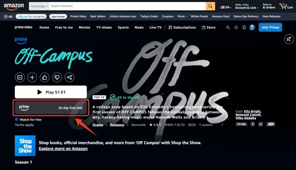 star 30 day free trial on amazon prime