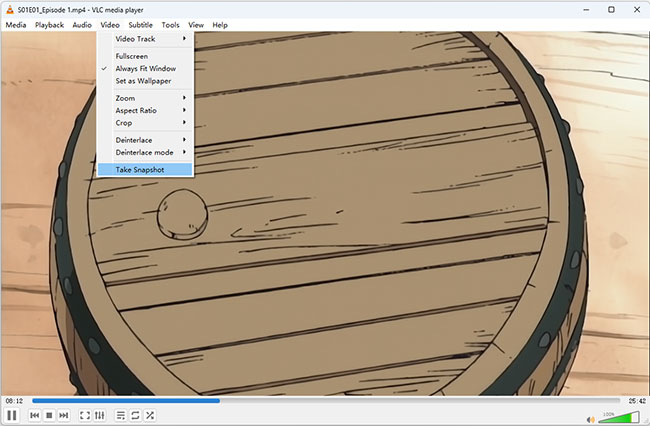 take netflix video snapshot in vlc